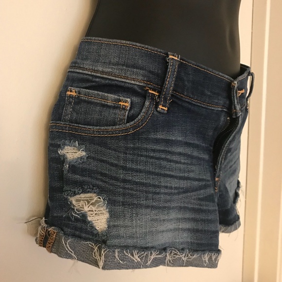 Cut off denim shorts by Abercrombie and Fitch S4 - Picture 2 of 6